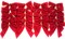 Red Velvet Christmas Bows - 20 Pack | 4.5 x 4.5 Inch Holiday Ribbon Bows for Indoor & Outdoor Decorating | Perfect for Christmas Trees, Wreaths, Garlands, & Gifts